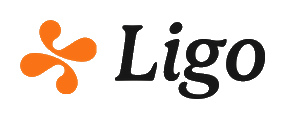 The Ligo pinwheel logo, animated